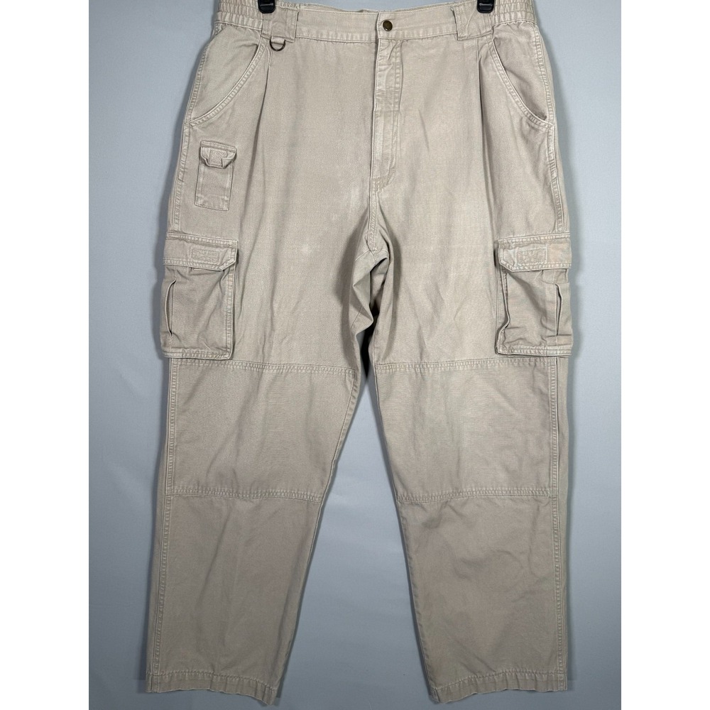Cabela's Cargo Pants Men's 42 REG Pockets‎ Beige Straight Leg Cotton Outdoors